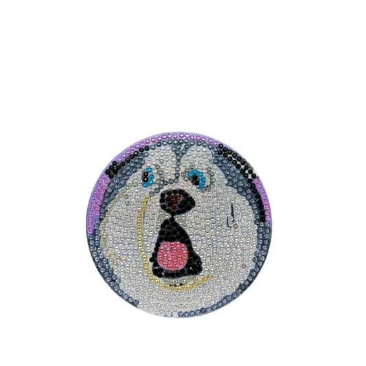 Handmade Pup coasters